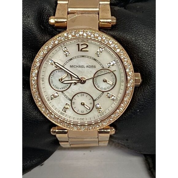 Michael Kors Parker MK5616 Women Stainless Steel Analog Dial Quartz Watch WO728 - Picture 2 of 12